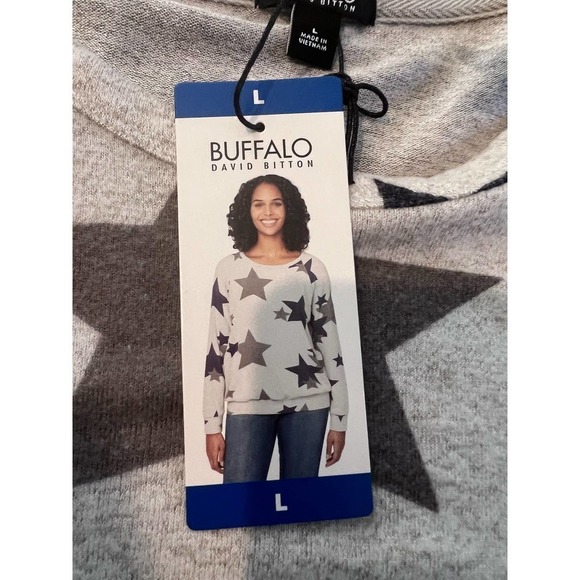 NWT Buffalo David Bitton soft sweatshirt sz Large - Picture 2 of 7